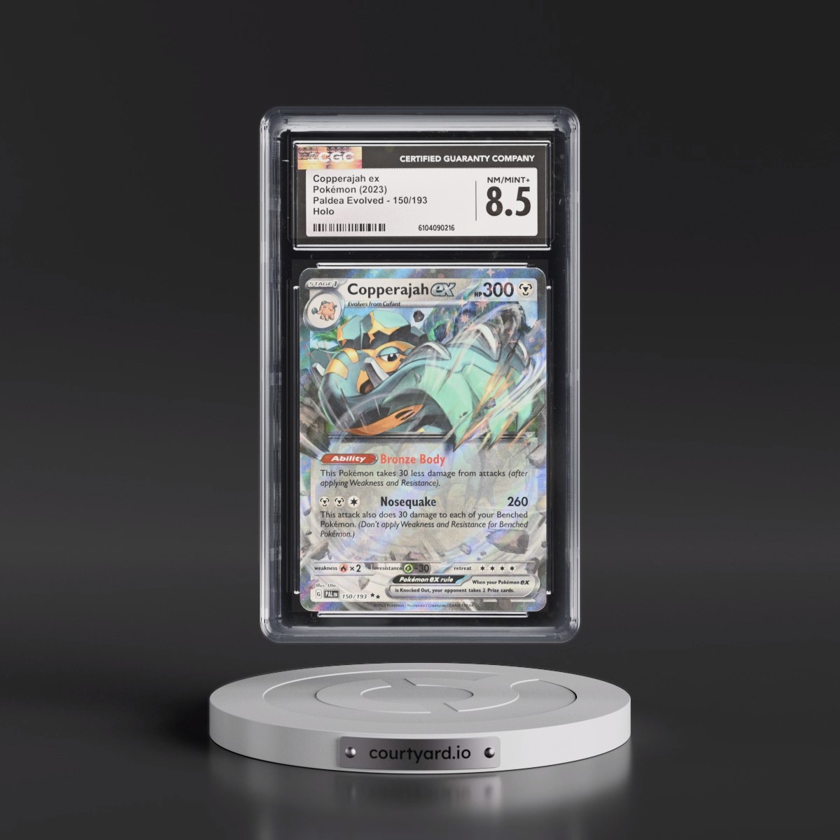 2023 Paldea Evolved - PAL EN #150/193 Copperajah ex - Holo (CGC 8.5 NM-MT+)