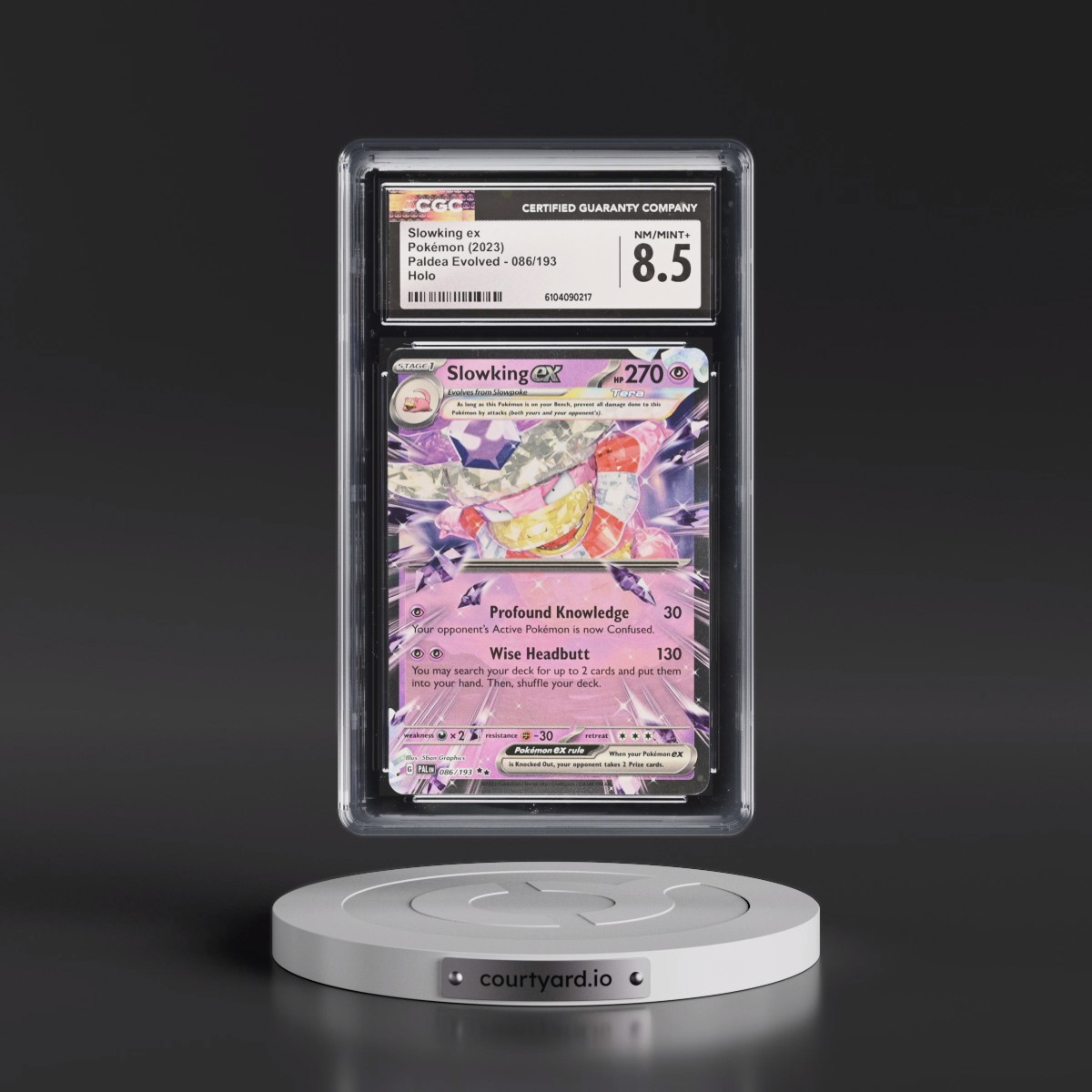 2023 Paldea Evolved - PAL EN #086/193 Slowking ex - Holo (CGC 8.5 NM-MT+)