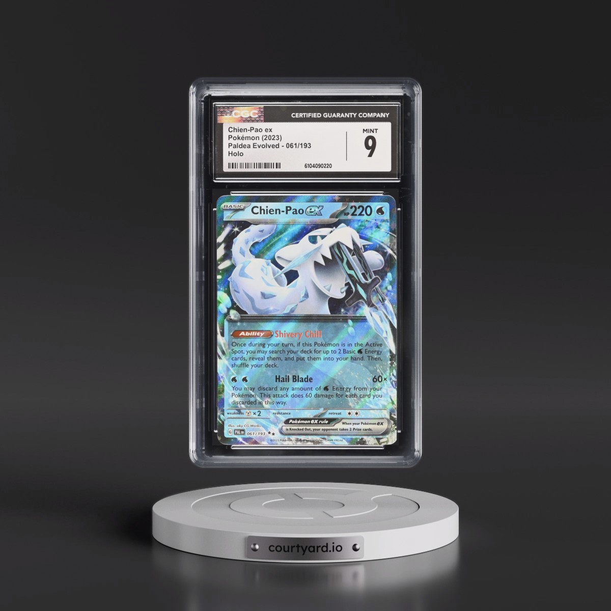 2023 Paldea Evolved - PAL EN #061/193 Chien-Pao ex - Holo (CGC 9 MINT)
