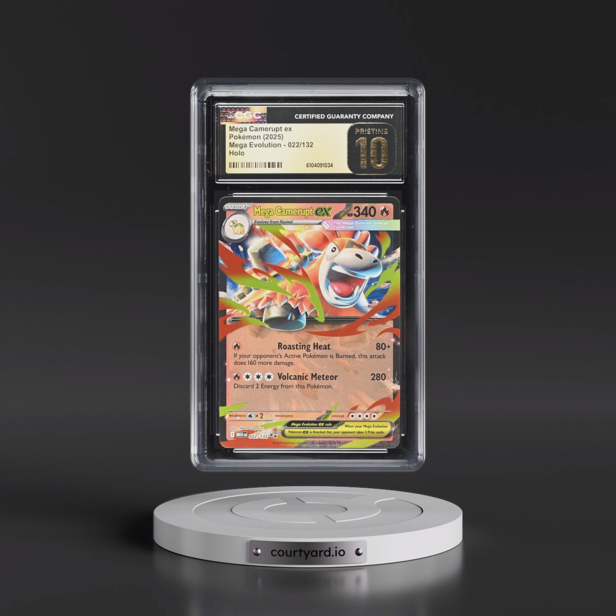 2025 Mega Evolution - MEG EN #022/132 Mega Camerupt ex - Holo (CGC 10 PRISTINE)