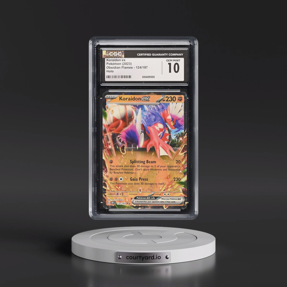 2023 Obsidian Flames - OBF EN #124/197 Koraidon ex - Holo (CGC 10 GEM MINT)