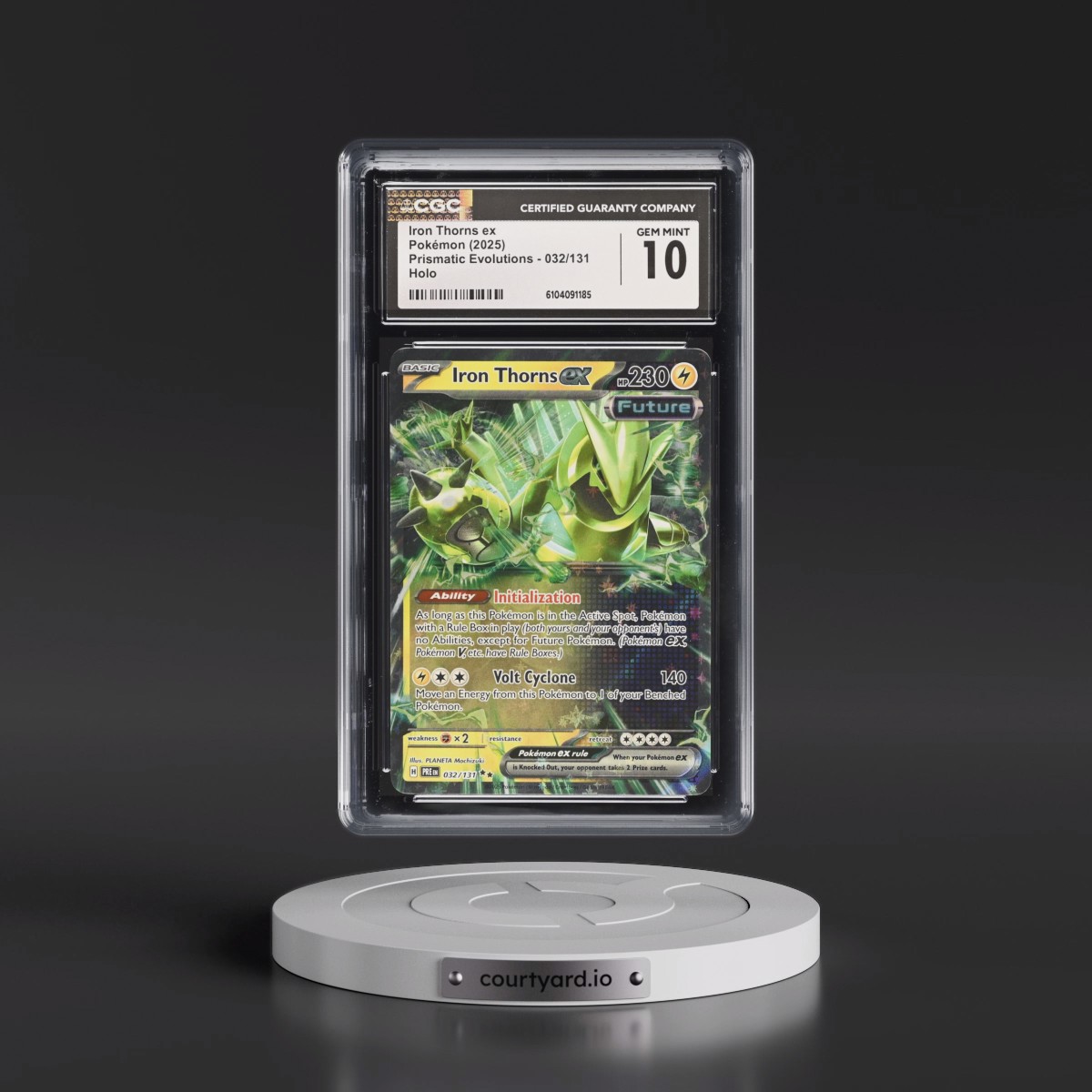2025 Prismatic Evolutions - PRE EN #032/131 Iron Thorns ex - Holo (CGC 10 GEM MINT)
