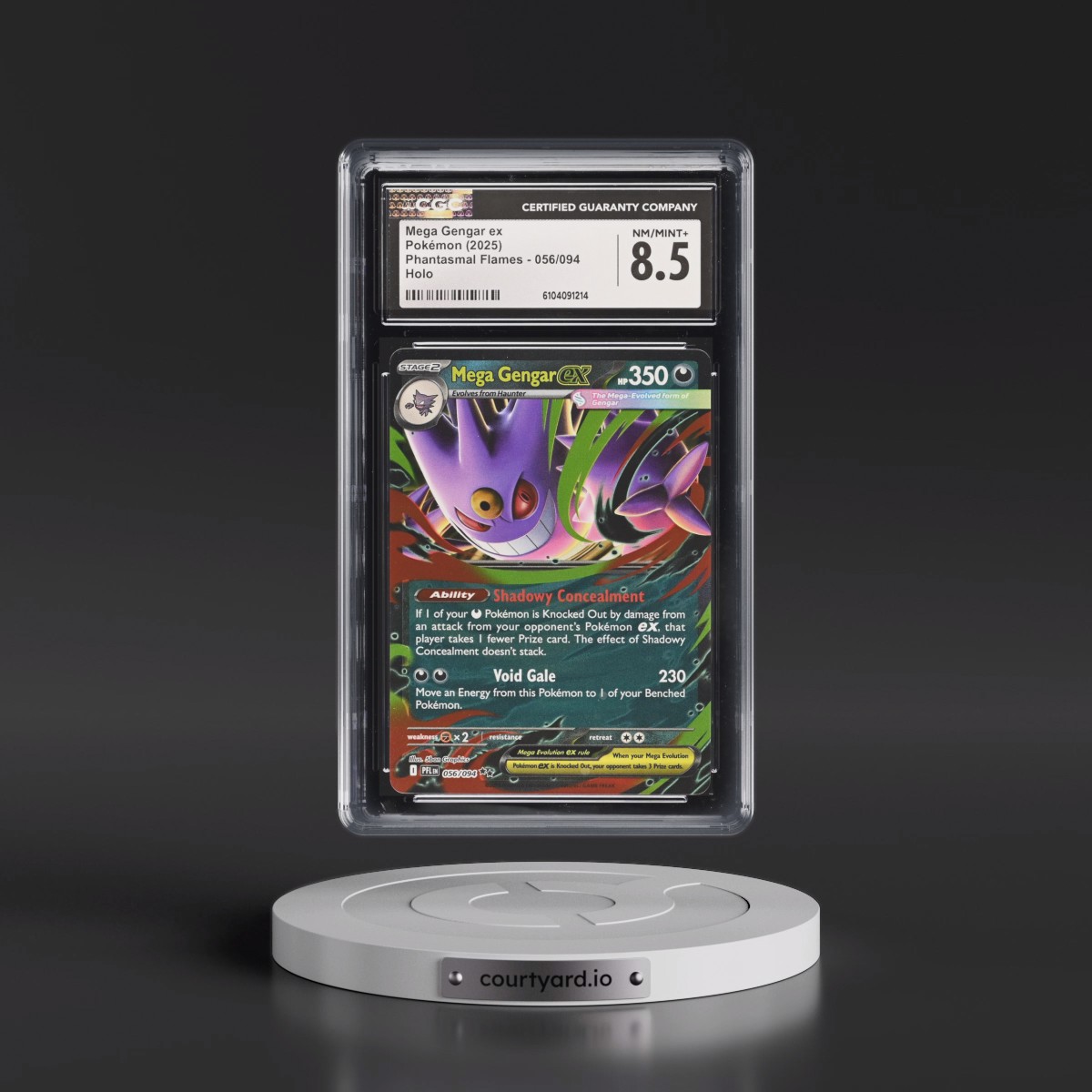 2025 Phantasmal Flames - PFL EN #056/094 Mega Gengar ex - Holo (CGC 8.5 NM-MT+)