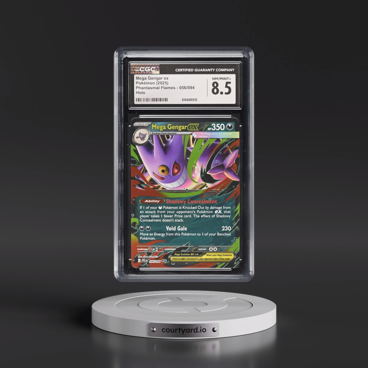 2025 Phantasmal Flames - PFL EN #056/094 Mega Gengar ex - Holo (CGC 8.5 NM-MT+)