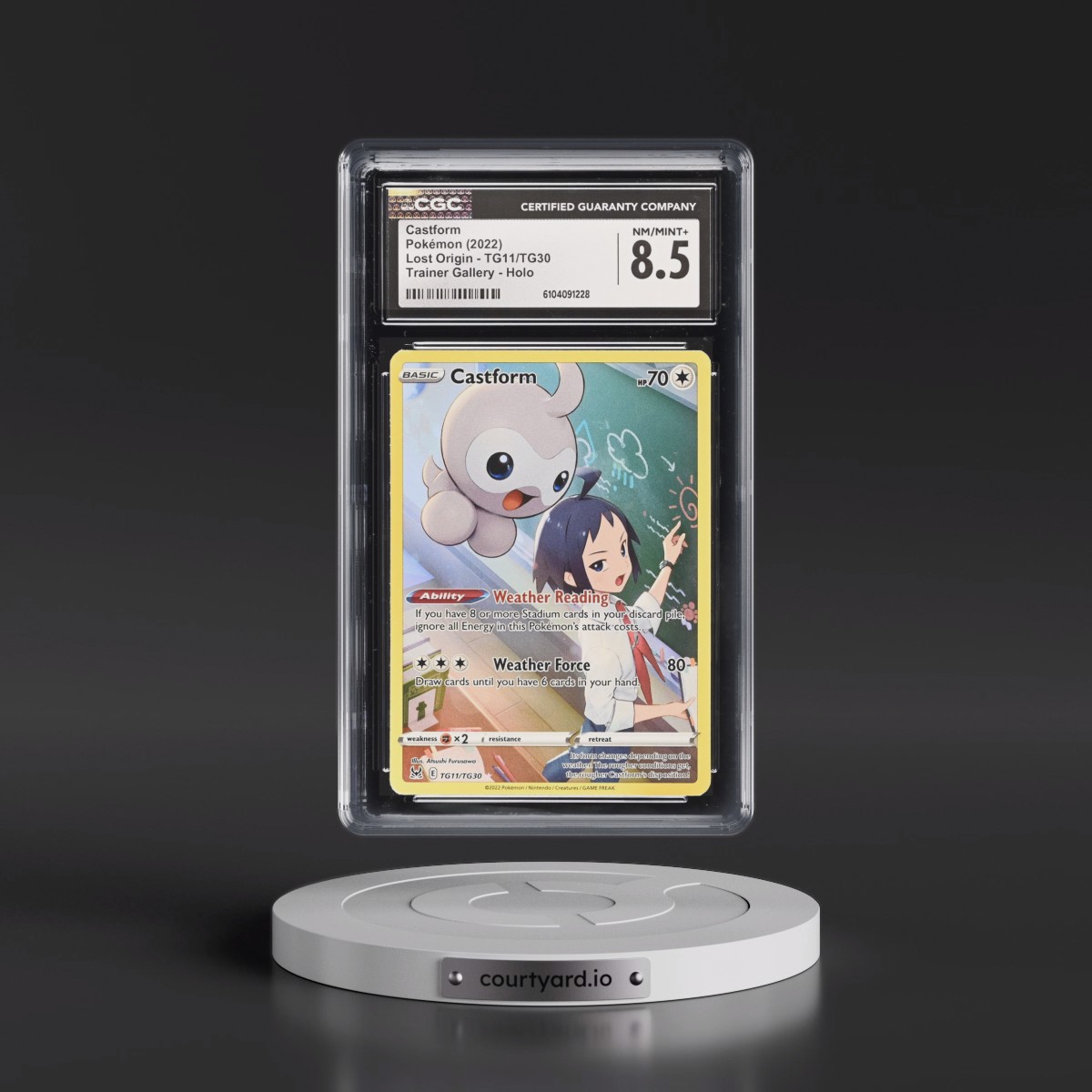 2022 Lost Origin #TG11/TG30 Castform - Trainer Gallery Holo (CGC 8.5 NM-MT+)
