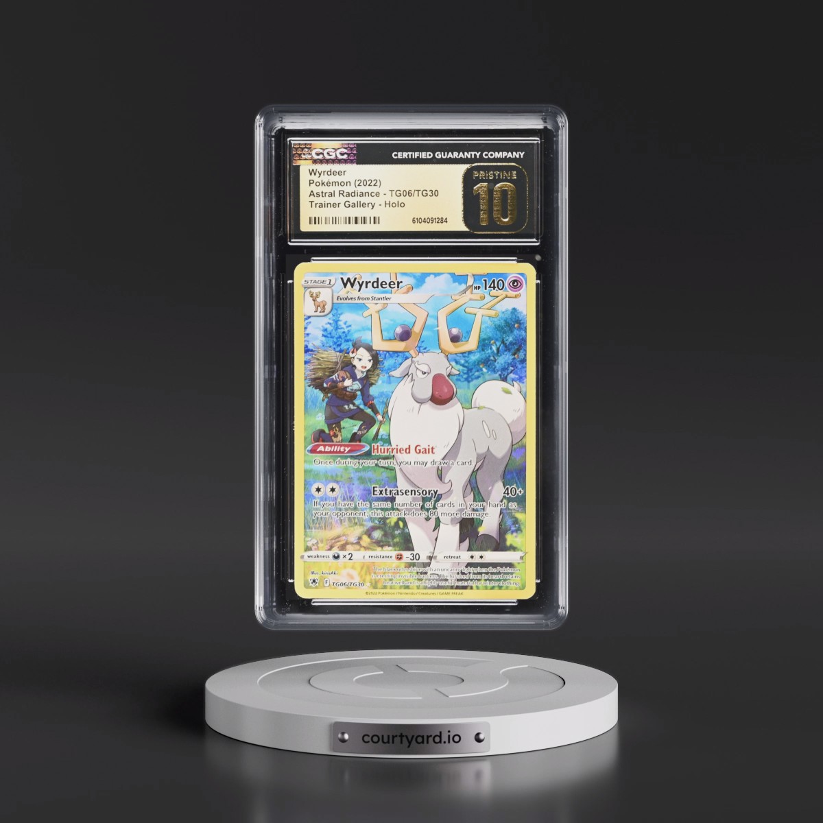 2022 Astral Radiance #TG06/TG30 Wyrdeer - Trainer Gallery Holo (CGC 10 PRISTINE)