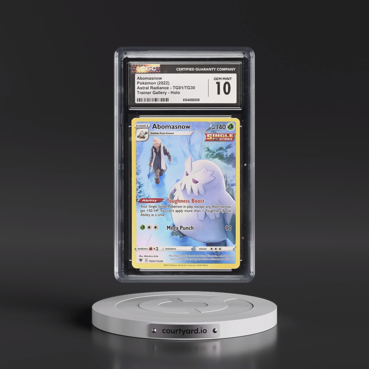 2022 Astral Radiance #TG01/TG30 Abomasnow - Trainer Gallery Holo (CGC 10 GEM MINT)