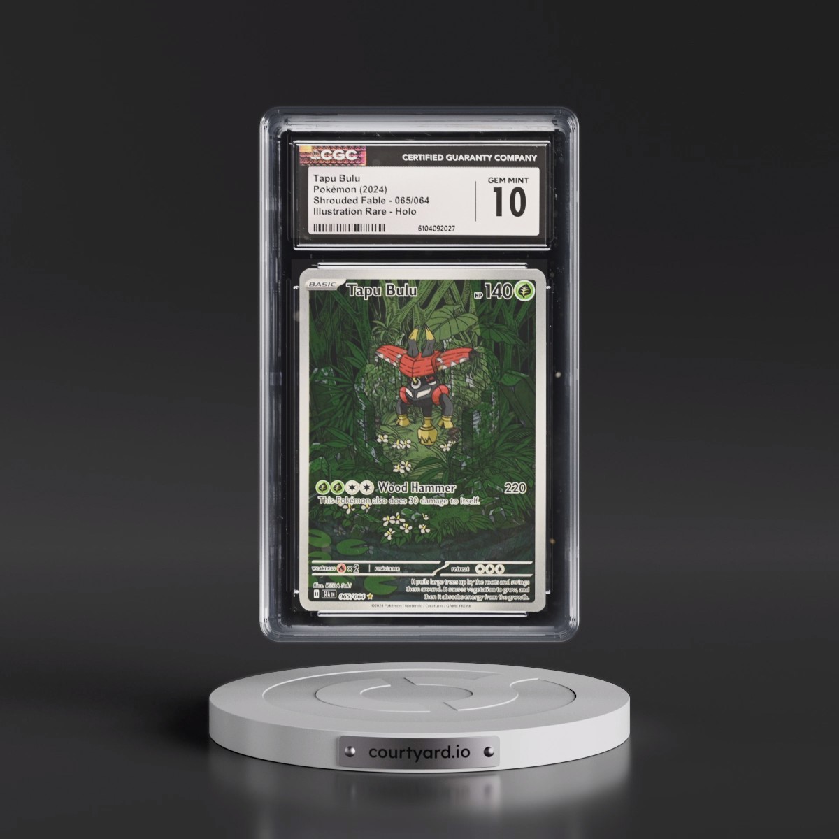 2024 Pokémon Sfa EN-Shrouded Fable #065 Tapu Bulu - Illustration Rare (CGC 10 GEM MINT)