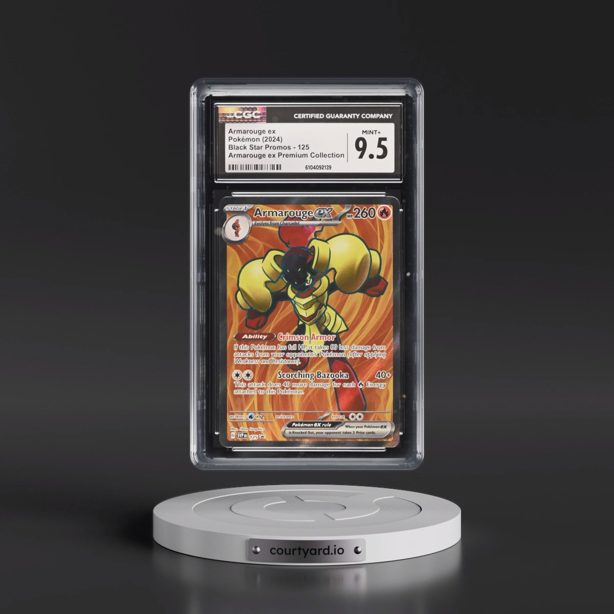 2023 Black Star Promos - Scarlet & Violet SVP EN #125 Armarouge ex - Armarouge-ex Premium Collection (CGC 9.5 MINT+)