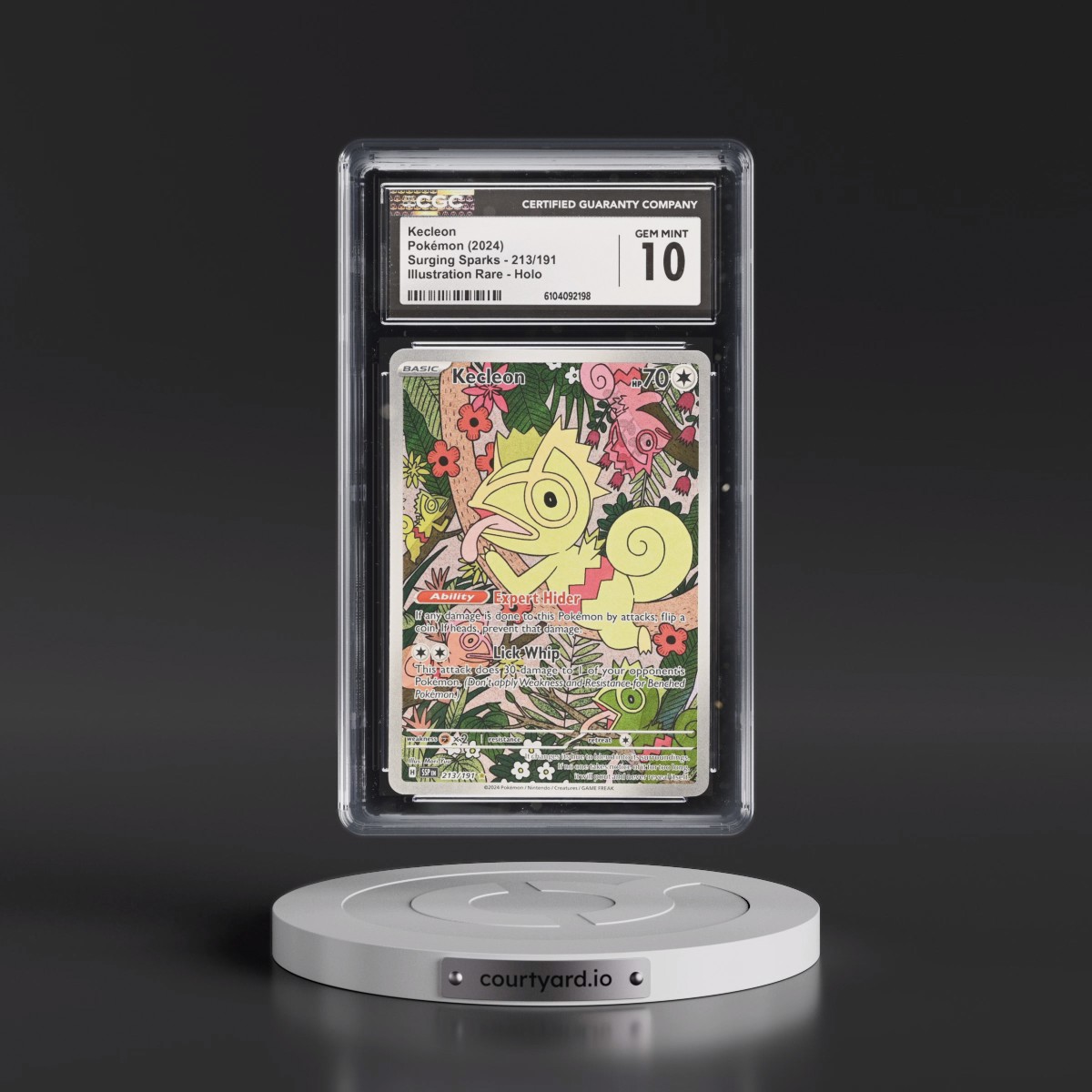 2024 Pokémon Ssp EN-Surging Sparks #213 Kecleon - Illustration Rare (CGC 10 GEM MINT)