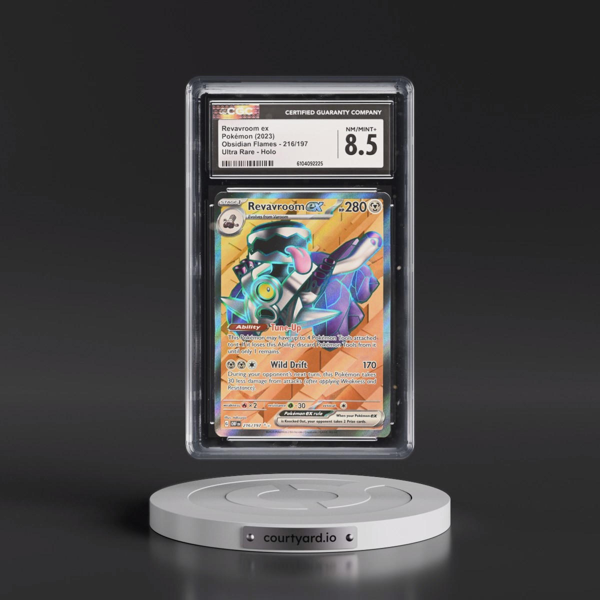 2023 Obsidian Flames - OBF EN #216/197 Revavroom ex - Ultra Rare Holo (CGC 8.5 NM-MT+)