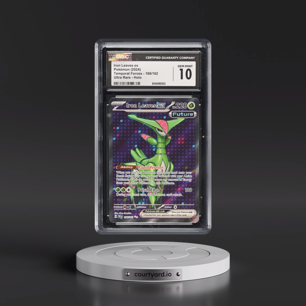 2023 Temporal Forces - TEF EN #186/162 Iron Leaves ex - Ultra Rare Holo (CGC 10 GEM MINT)