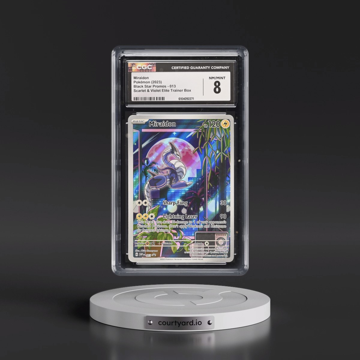 2023 Black Star Promos - Scarlet & Violet SVPEN #013 Miraidon - Scarlet &amp; Violet Elite Trainer Box (Holo) (CGC 8 NM-MT)