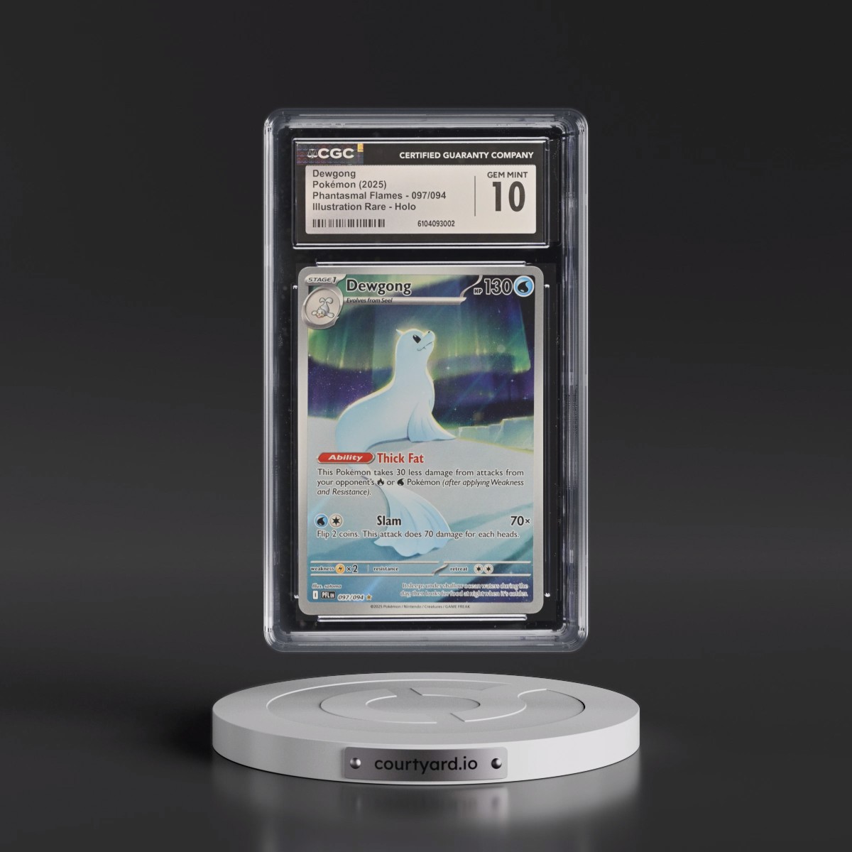 2025 Phantasmal Flames - PFL EN #097/094 Dewgong - Illustration Rare Holo (CGC 10 GEM MINT)