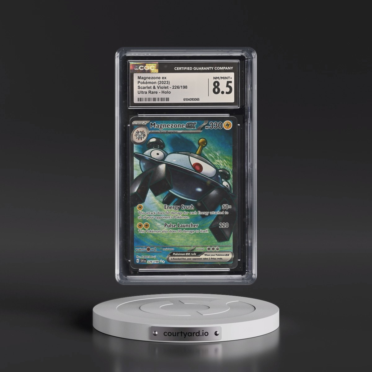 2023 Scarlet & Violet #226/198 Magnezone ex - Ultra Rare Holo (CGC 8.5 NM-MT+)