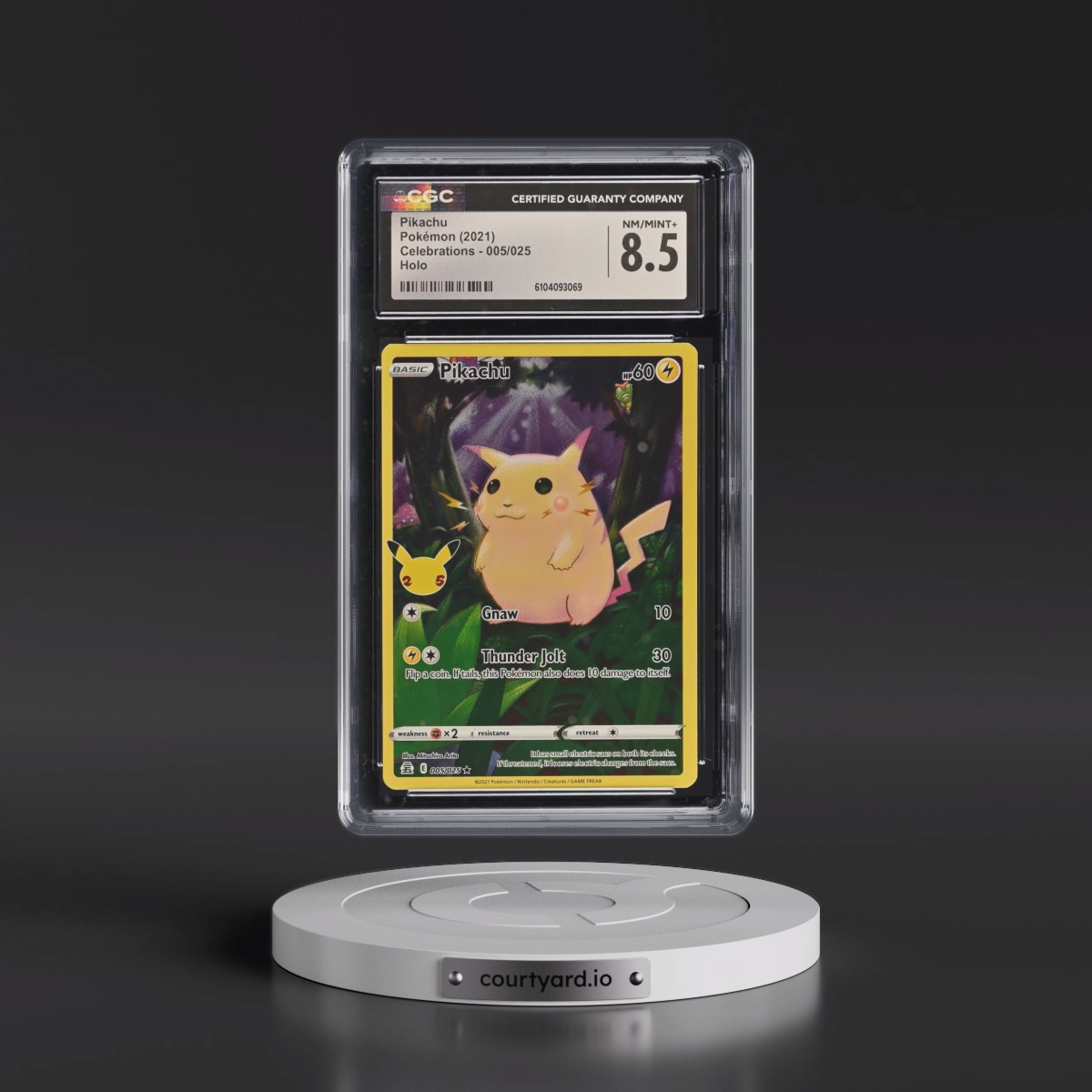 2021 Celebrations #005/025 Pikachu - Holo (CGC 8.5 NM-MT+)