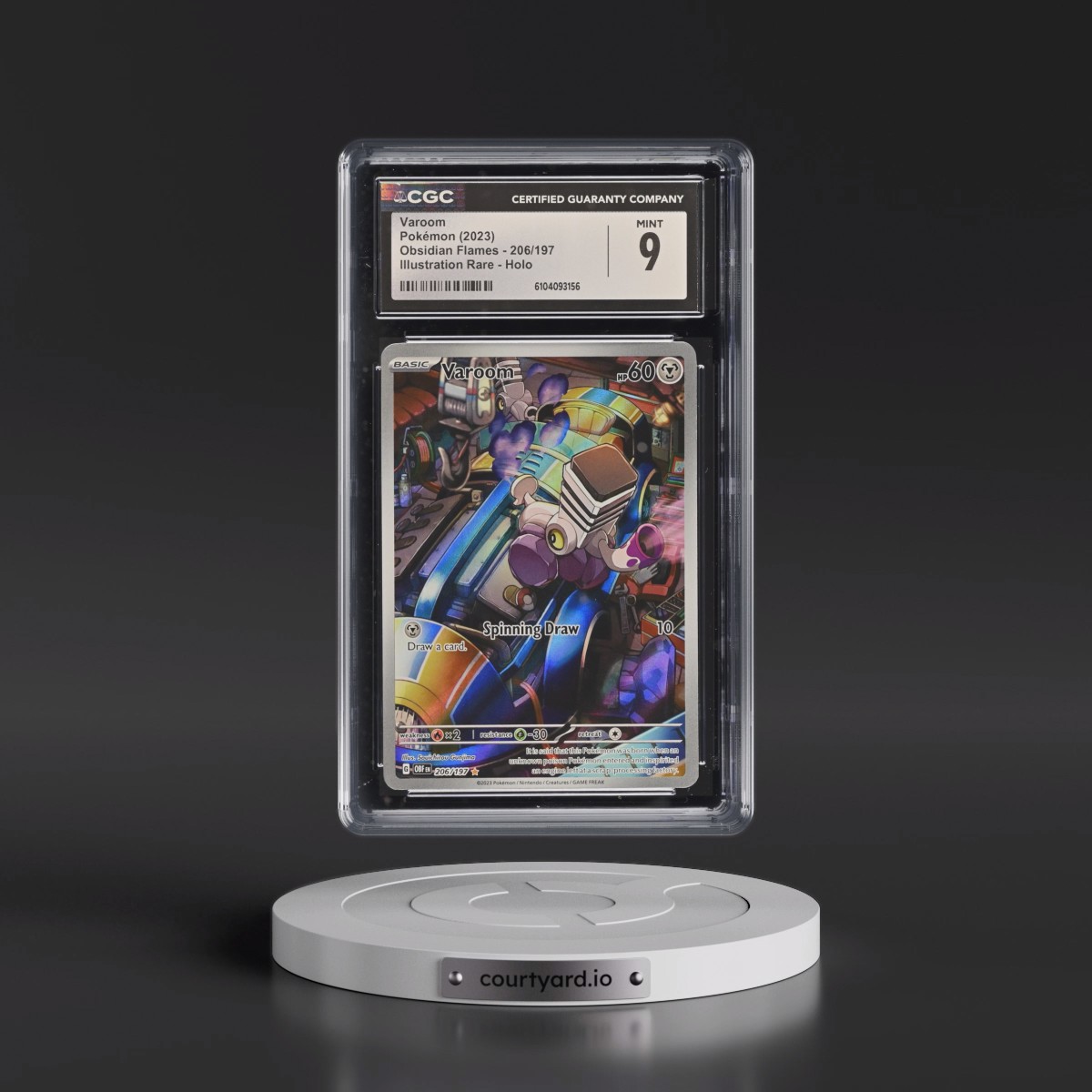 2023 Obsidian Flames - OBF EN #206/197 Varoom - Illustration Rare Holo (CGC 9 MINT)