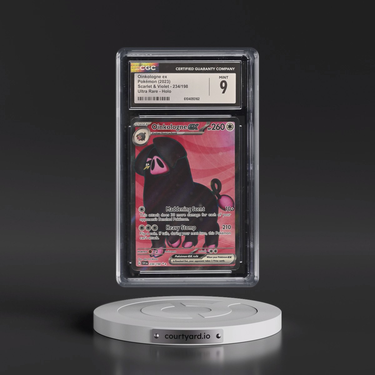 2023 Pokémon Svi EN-Scarlet & Violet #234 Oinkologne EX - Holo Ultra Rare (CGC 9 MINT)