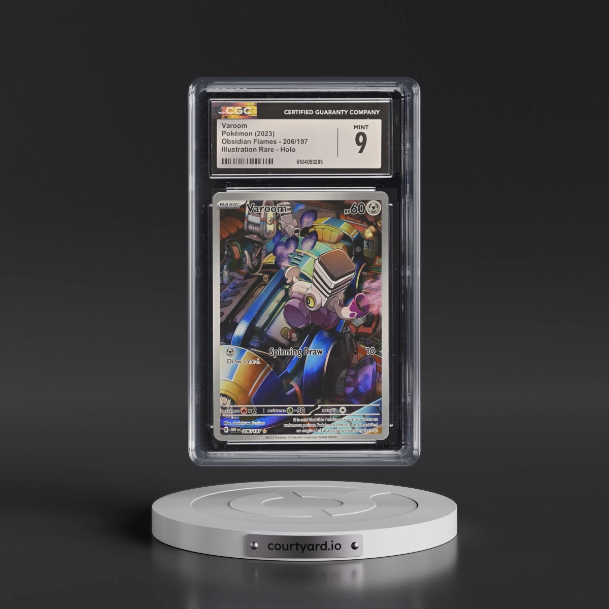 2023 Obsidian Flames - OBF EN #206/197 Varoom - Illustration Rare Holo (CGC 9 MINT)