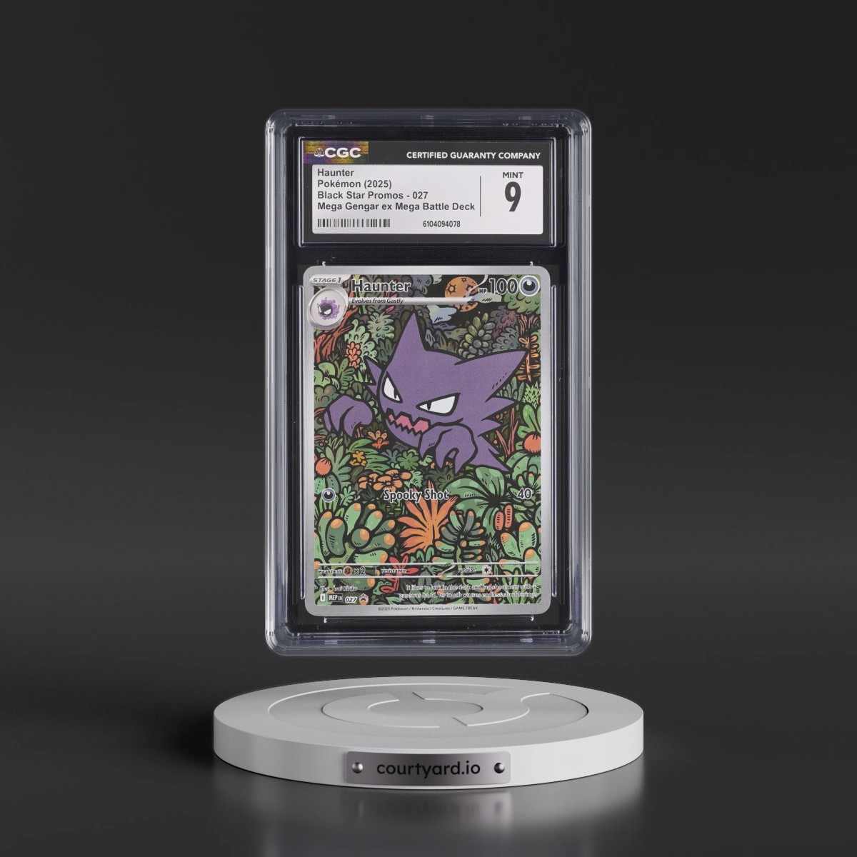 2025 Black Star Promos - Mega Evolution MEP EN #027 Haunter - Mega Gengar ex Mega Battle Deck (Holo) (CGC 9 MINT)