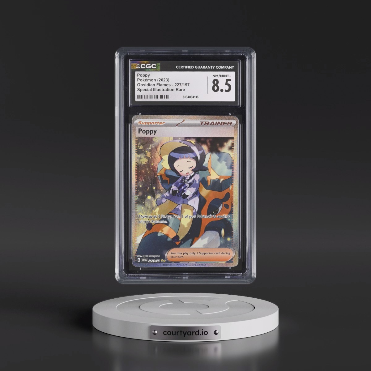2023 Obsidian Flames - OBF EN #227/197 Poppy - Special Illustration Rare (Holo) (CGC 8.5 NM-MT+)