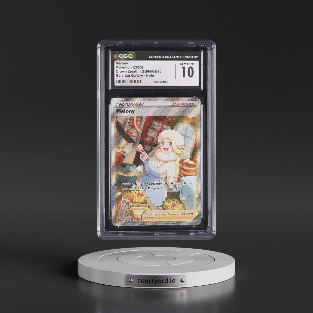 2023 Crown Zenith #GG64/GG70 Melony - Galarian Gallery Holo (CGC 10 GEM MINT)
