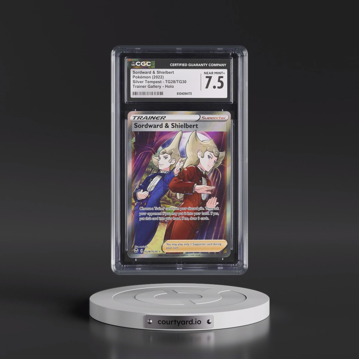 2022 Silver Tempest #TG28/TG30 Sordward &amp; Shielbert - Trainer Gallery Holo (CGC 7.5 NM+)