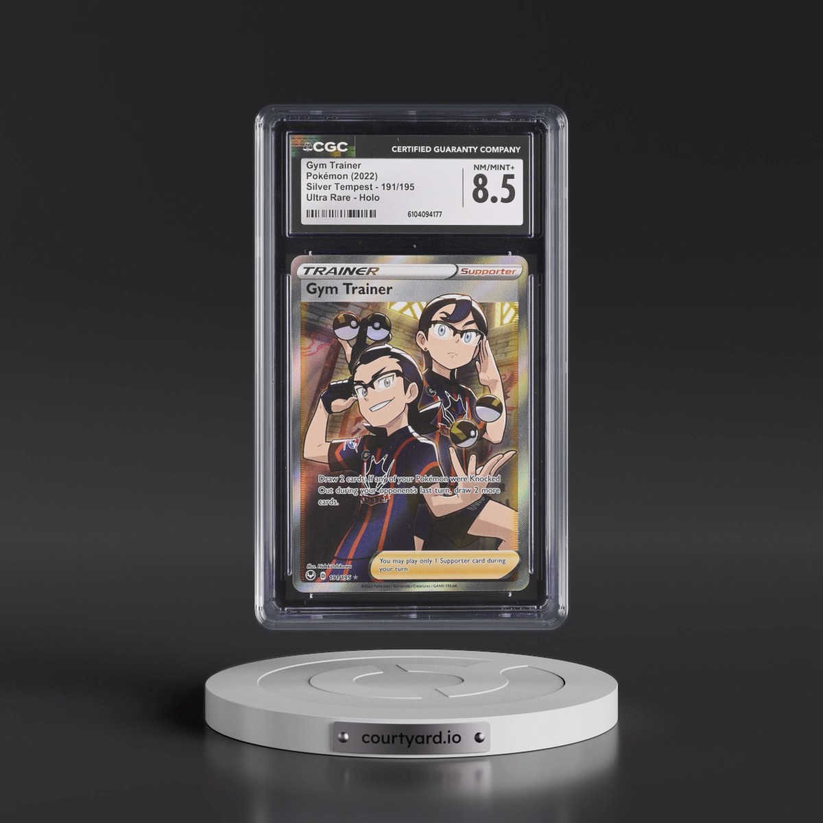 2022 Silver Tempest #191/195 Gym Trainer - Ultra Rare Holo (CGC 8.5 NM-MT+)