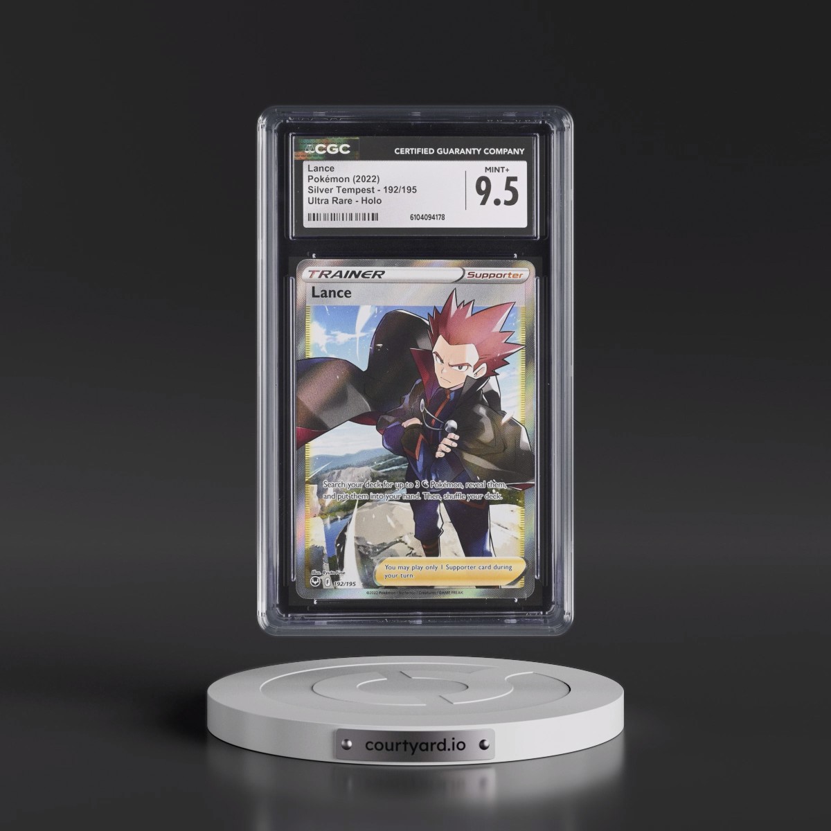 2022 Silver Tempest #192/195 Lance - Ultra Rare Holo (CGC 9.5 MINT+)