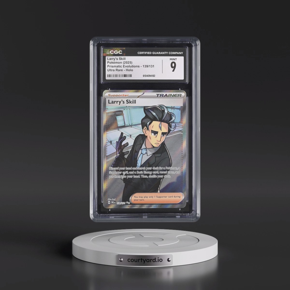 2025 Pokémon Pre EN-Prismatic Evolutions #139 Larry's Skill - Ultra Rare (CGC 9 MINT)