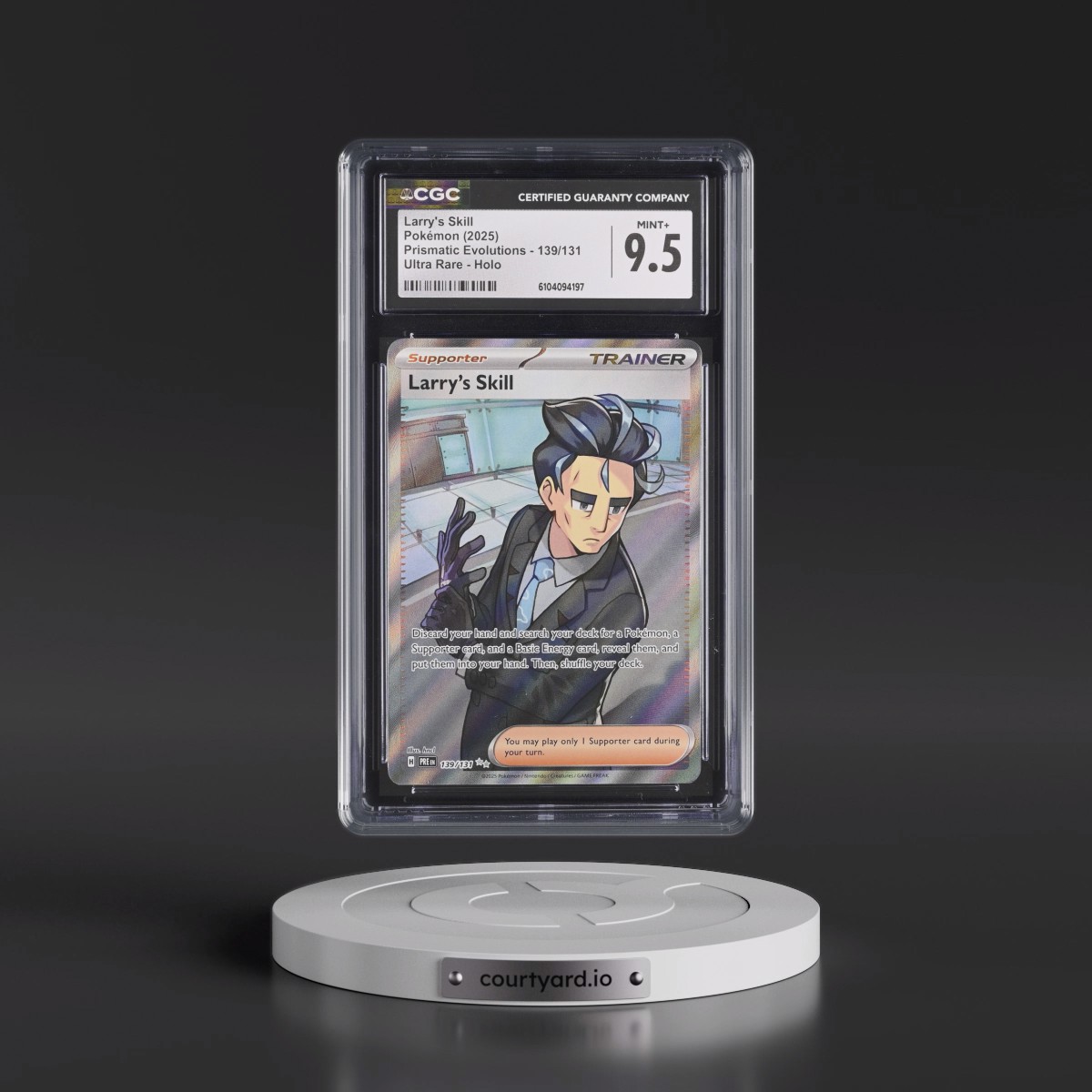 2025 Pokémon Pre EN-Prismatic Evolutions #139 Larry's Skill - Ultra Rare (CGC 9.5 MINT+)