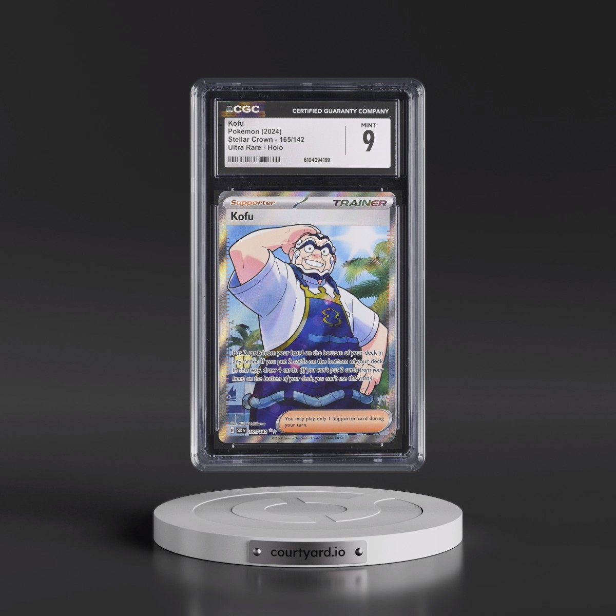 2024 Pokémon Scr EN-Stellar Crown #165 Kofu - Ultra Rare (CGC 9 MINT)