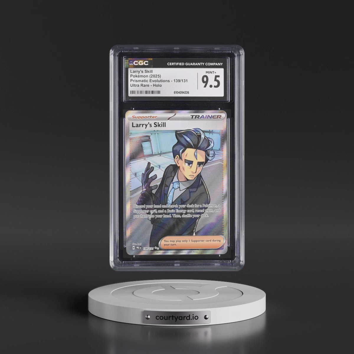 2025 Pokémon Pre EN-Prismatic Evolutions #139 Larry's Skill - Ultra Rare (CGC 9.5 MINT+)