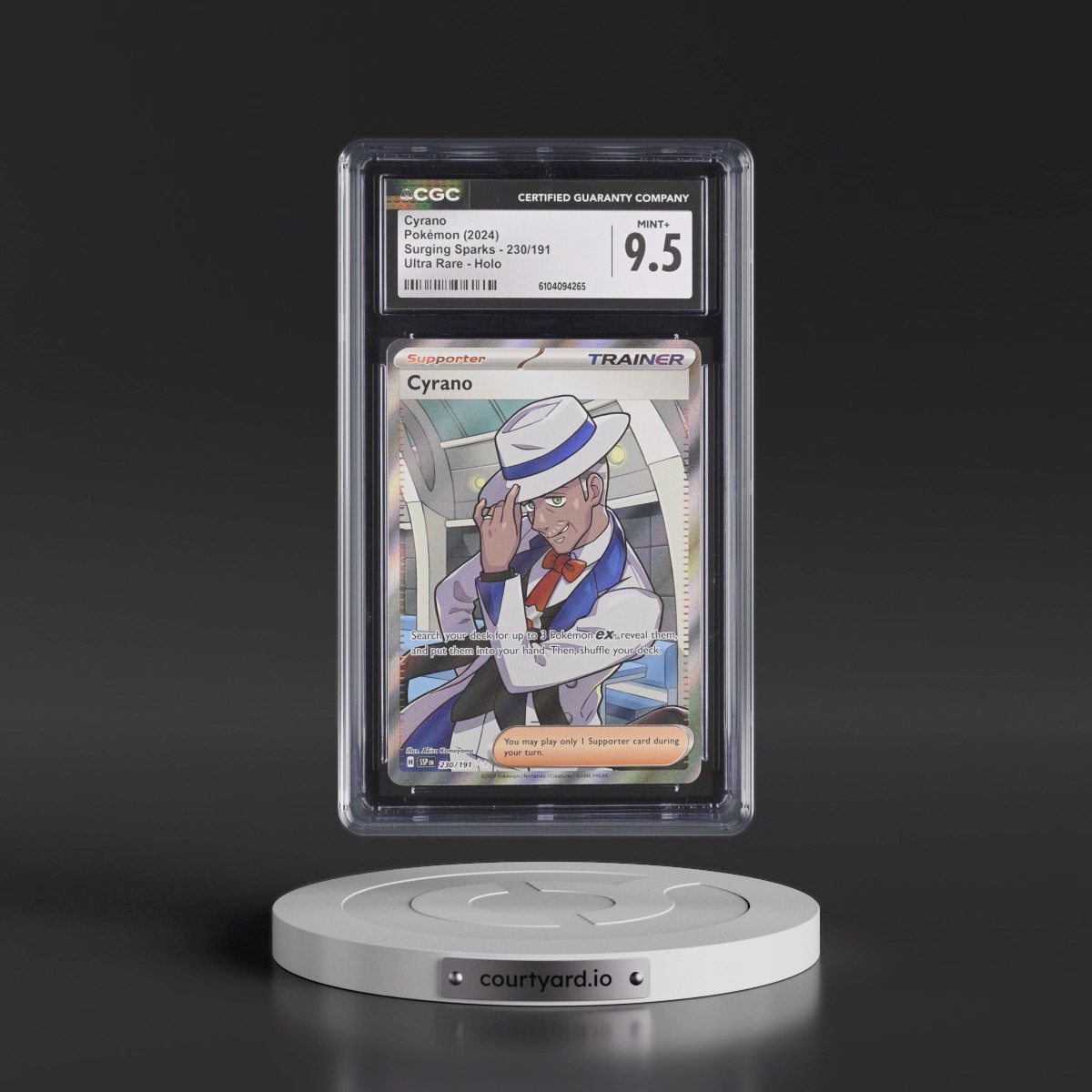 2024 Surging Sparks - SSP EN #230/191 Cyrano - Ultra Rare Holo (CGC 9.5 MINT+)