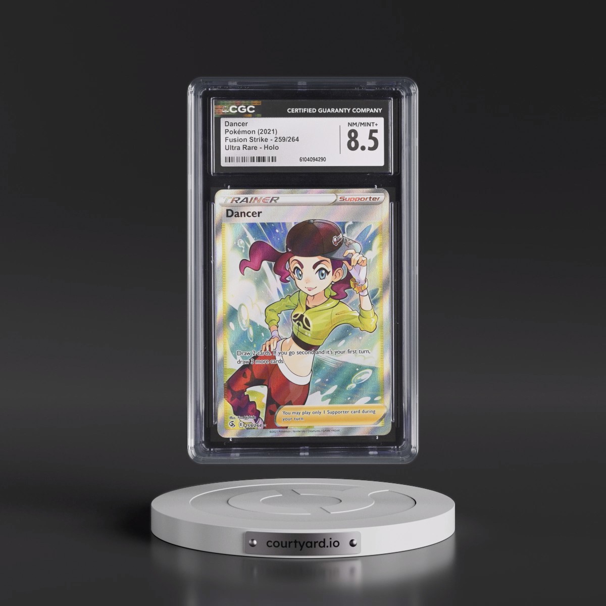 2019 Fusion Strike #259/264 Dancer - Ultra Rare Holo (CGC 8.5 NM-MT+)