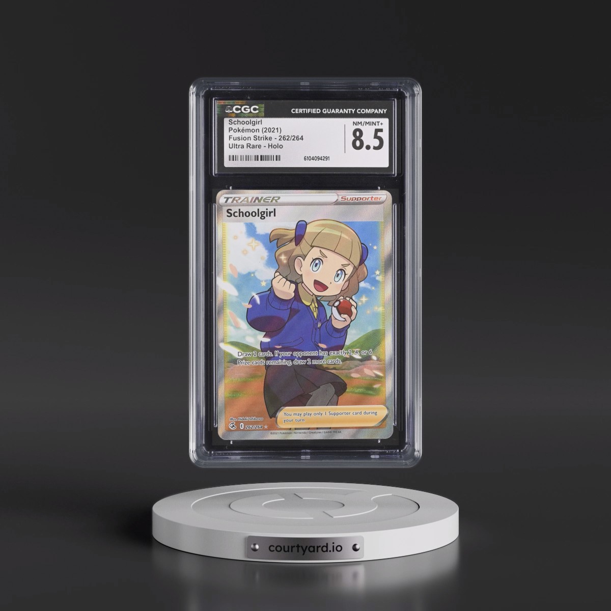 2019 Fusion Strike #262/264 Schoolgirl - Ultra Rare Holo (CGC 8.5 NM-MT+)