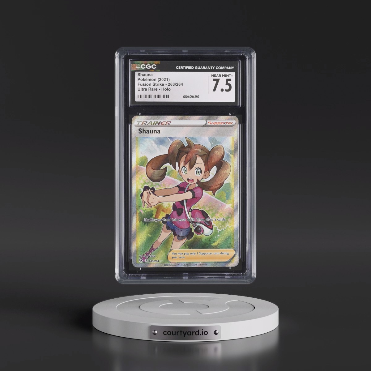 2019 Fusion Strike #263/264 Shauna - Ultra Rare Holo (CGC 7.5 NM+)