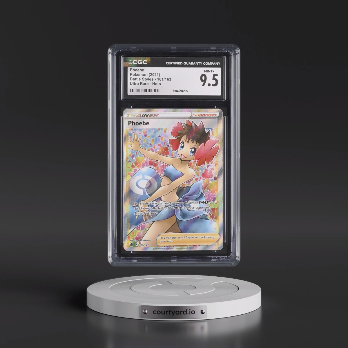2021 Battle Styles #161/163 Phoebe - Ultra Rare Holo (CGC 9.5 MINT+)