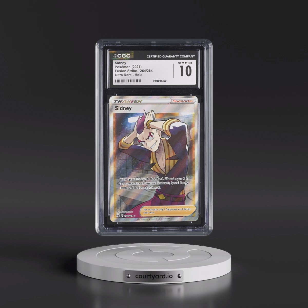 2019 Fusion Strike #264/264 Sidney - Ultra Rare Holo (CGC 10 GEM MINT)