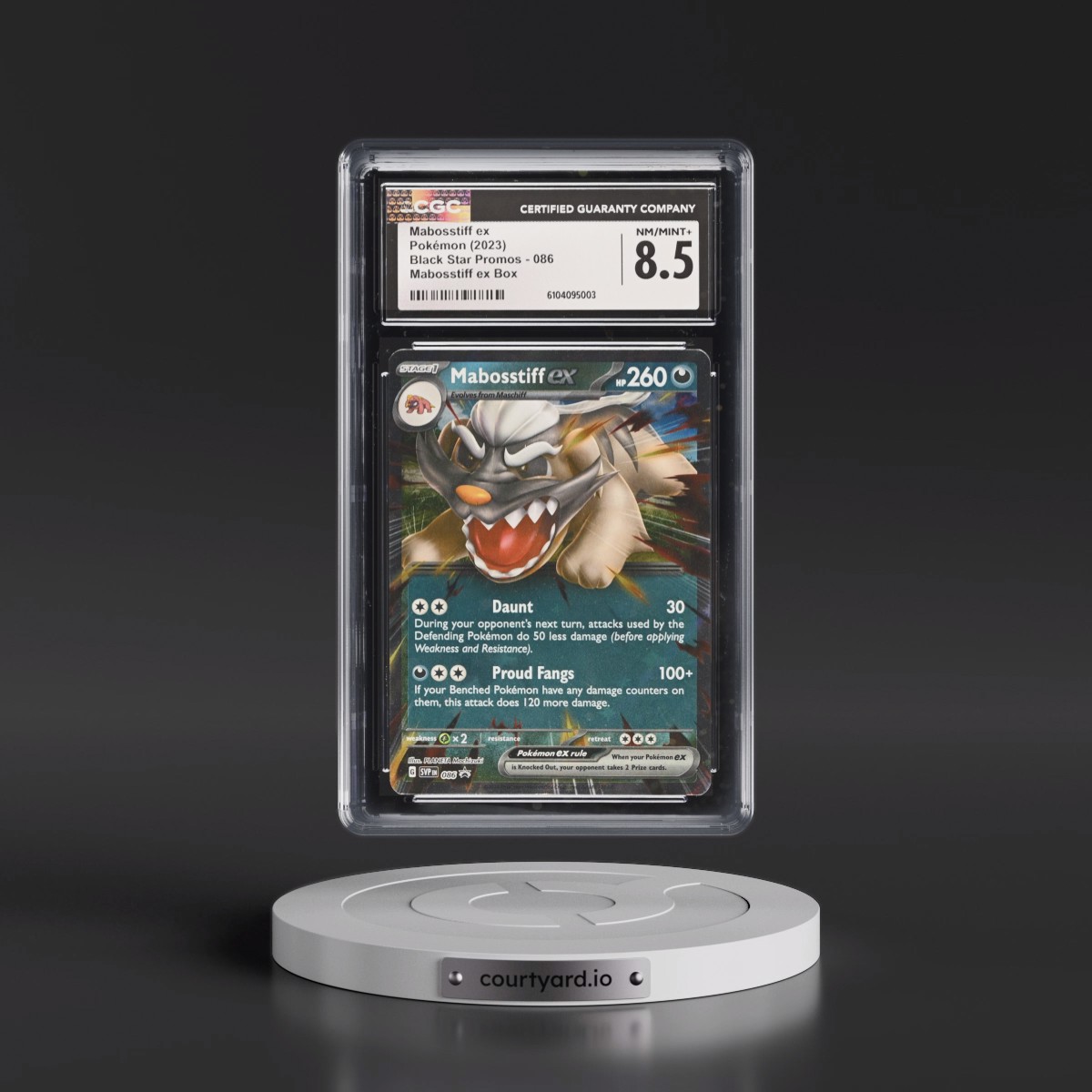 2023 Black Star Promos - Scarlet & Violet SVP EN #086 Mabosstiff ex - Mabosstiff ex Box (Holo) (CGC 8.5 NM-MT+)