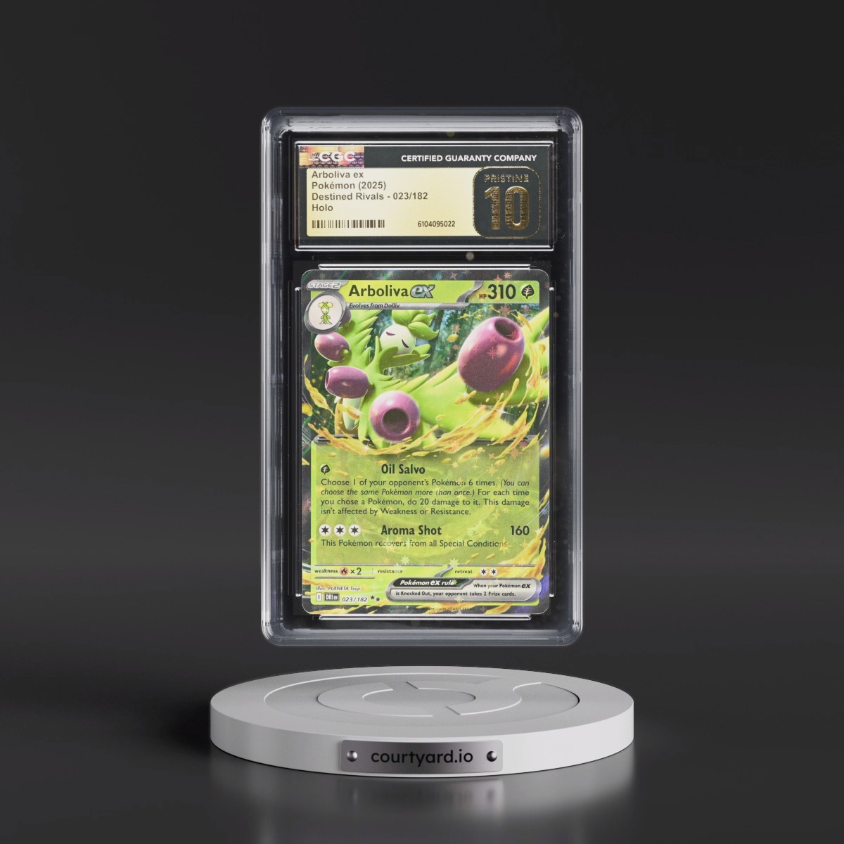 2025 Destined Rivals - DRI EN #023/182 Arboliva ex - Holo (CGC 10 PRISTINE)