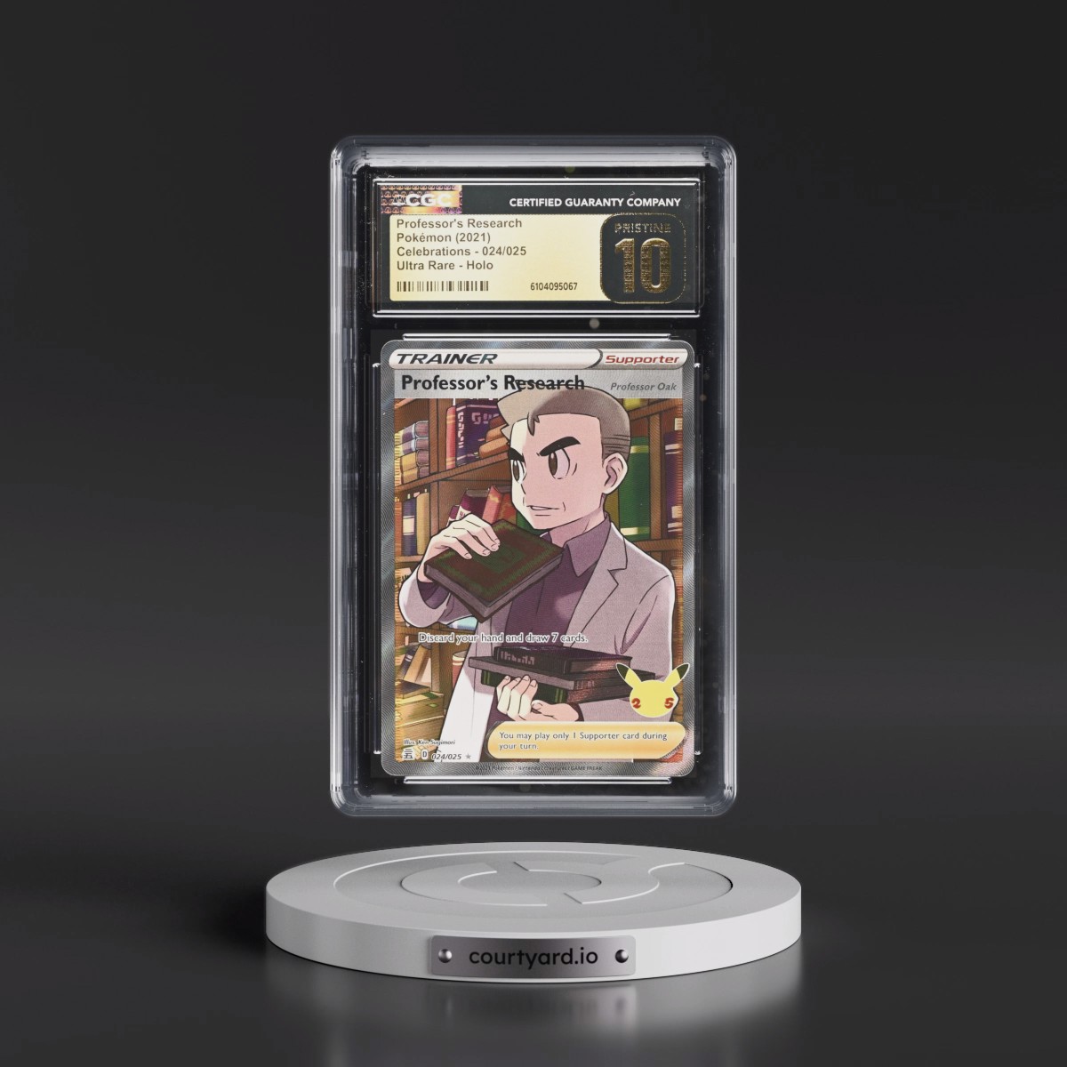 2021 Celebrations #024/025 Professor's Research - Ultra Rare Holo (CGC 10 PRISTINE)