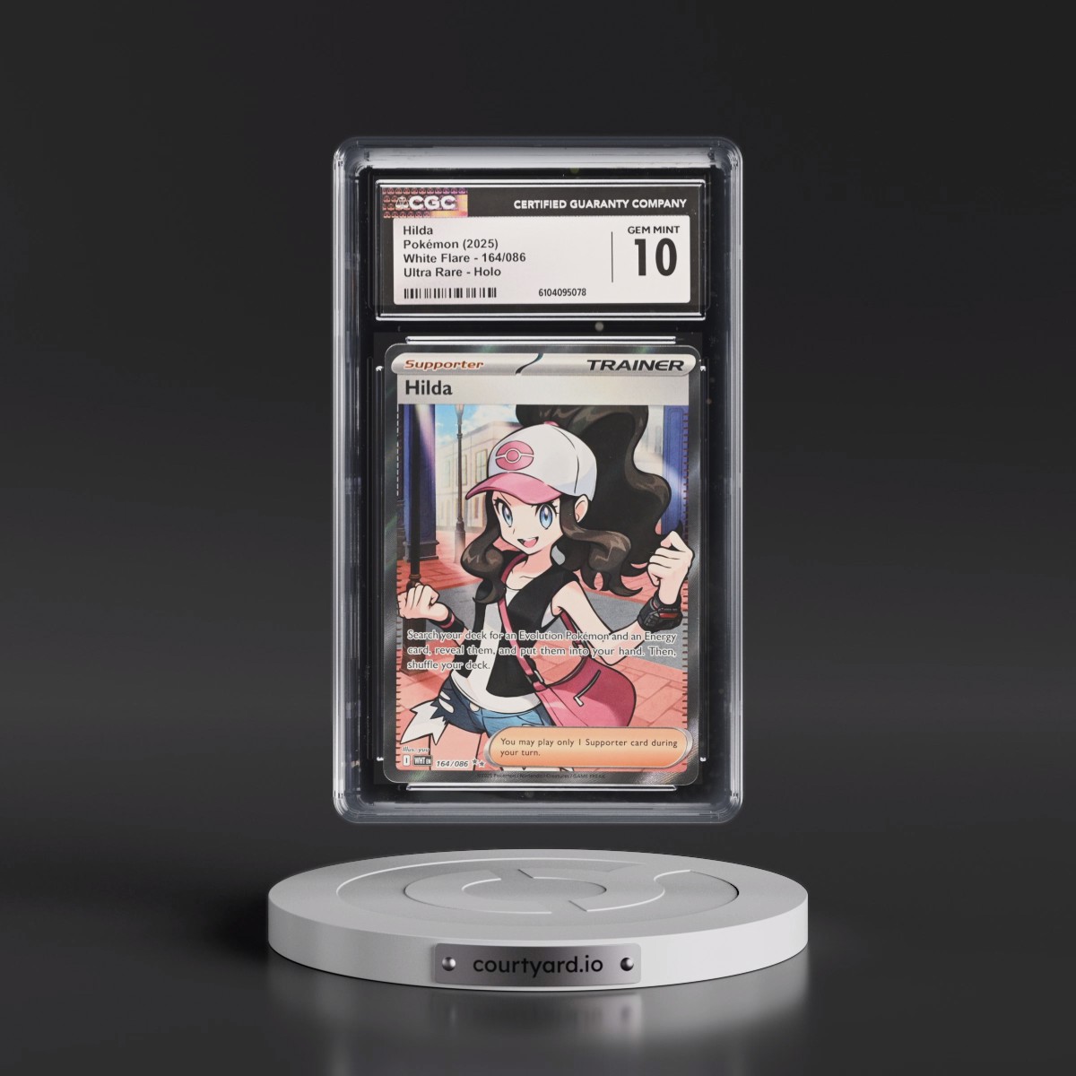2025 Pokémon Wht EN-White Flare #164 Hilda - Ultra Rare (CGC 10 GEM MINT)