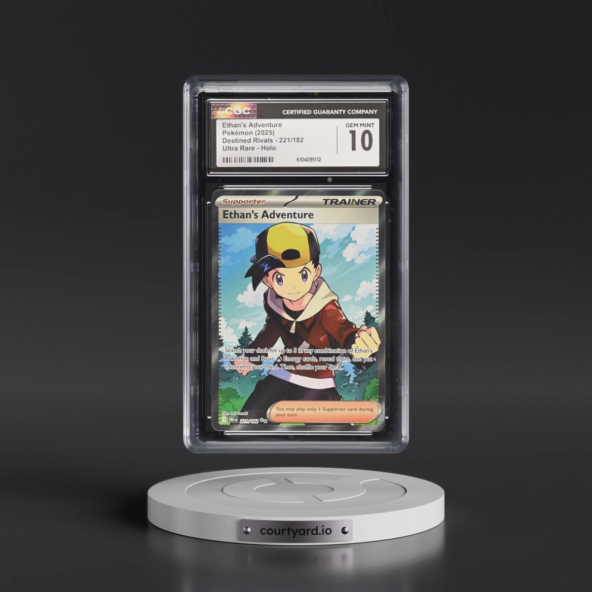 2025 Destined Rivals - DRI EN #221/182 Ethan's Adventure - Ultra Rare Holo (CGC 10 GEM MINT)