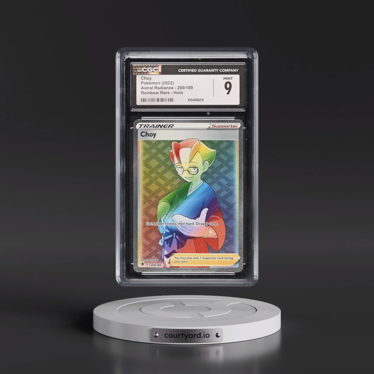 2022 Astral Radiance #200/189 Choy - Secret (CGC 9 MINT)