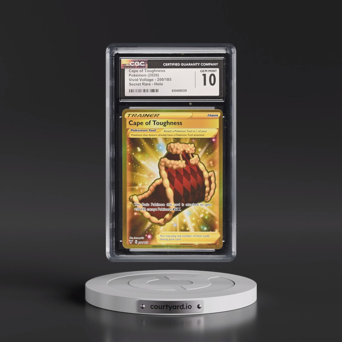 2020 Vivid Voltage #200/185 Cape of Toughness - Secret Rare Holo (CGC 10 GEM MINT)