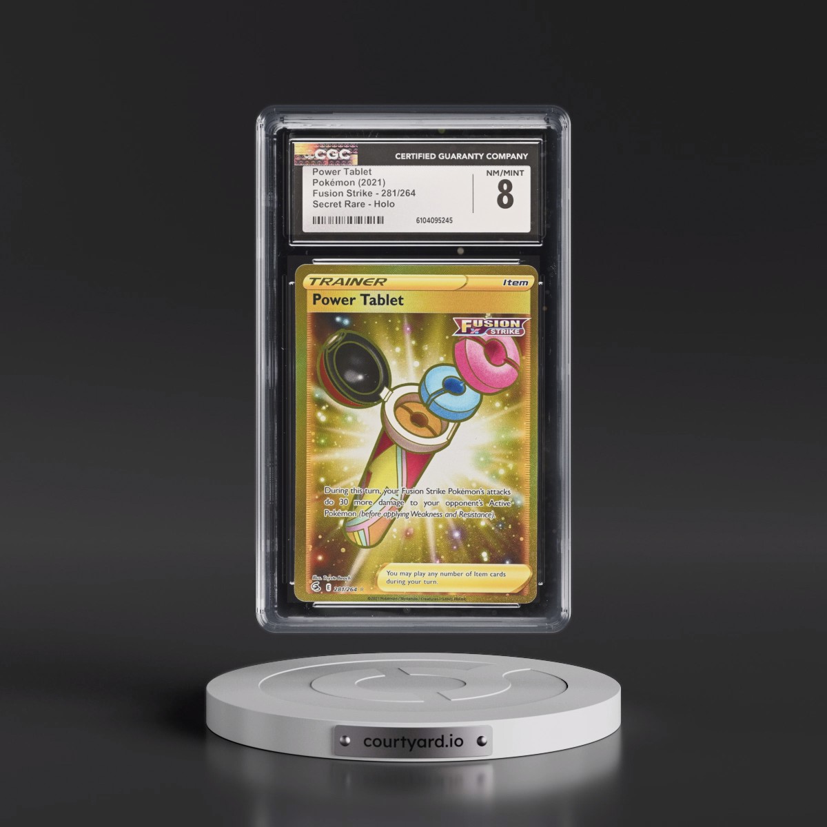 2019 Fusion Strike #281/264 Power Tablet - Secret Rare Holo (CGC 8 NM-MT)