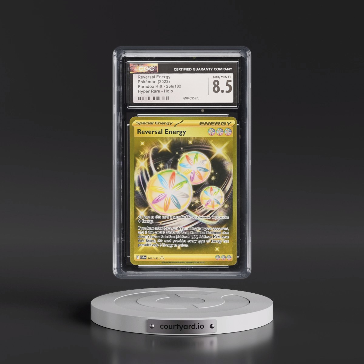 2023 Pokémon Par EN-Paradox Rift #266 Reversal Energy - Hyper Rare (CGC 8.5 NM-MT+)
