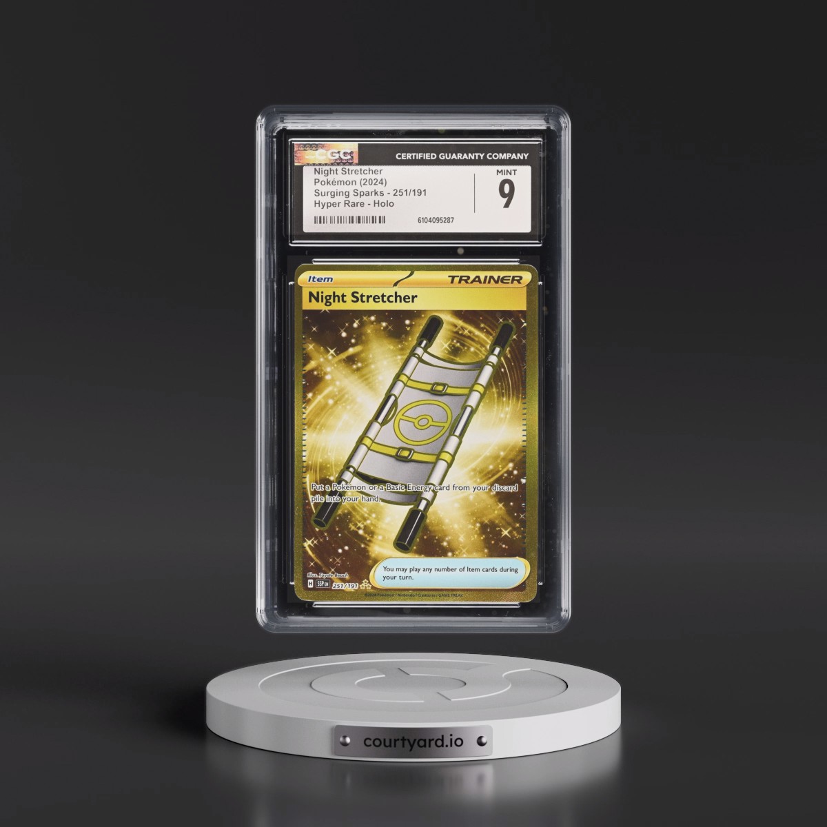 2024 Surging Sparks - SSP EN #251/191 Night Stretcher - Hyper Rare Holo (CGC 9 MINT)