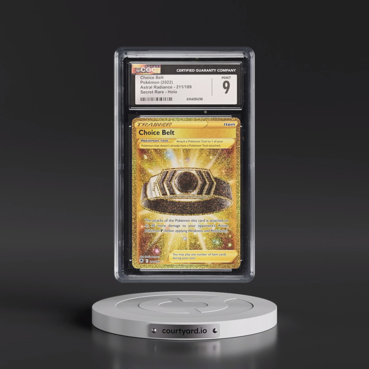 2022 Astral Radiance #211/189 Choice Belt - Secret (CGC 9 MINT)